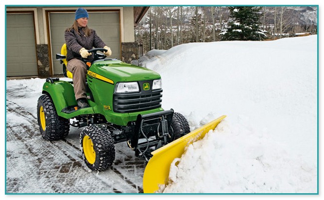 Riding Lawn Mower With Snow Plow | Home Improvement